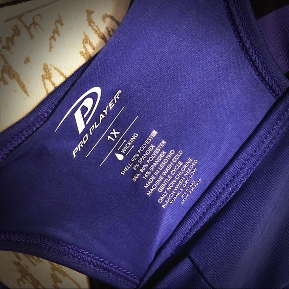 WORN ONCE! Pro Player Wicking Work Out Tank Top 1X - Picture 6 of 6